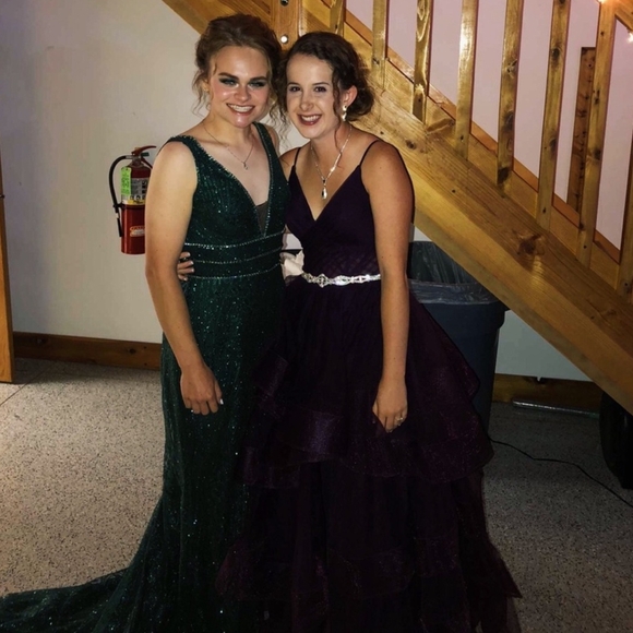 Rachel Allan Green Evening Gown - Picture 6 of 7